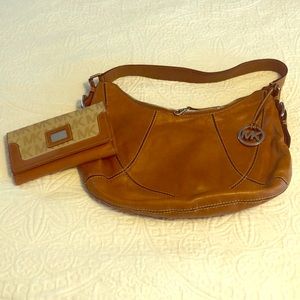 Michael Kors leather purse and wallet